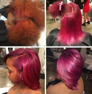 Color correction from Orange to Red Hair color