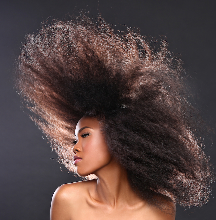 Blown out curly clearance hair