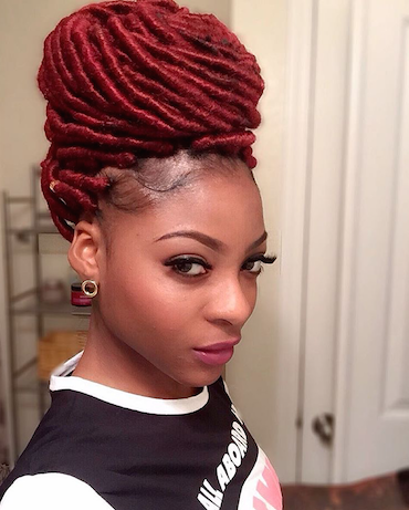 How to Achieve the Perfect bun with Faux Locs