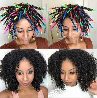 How to Straw Set Your Hair